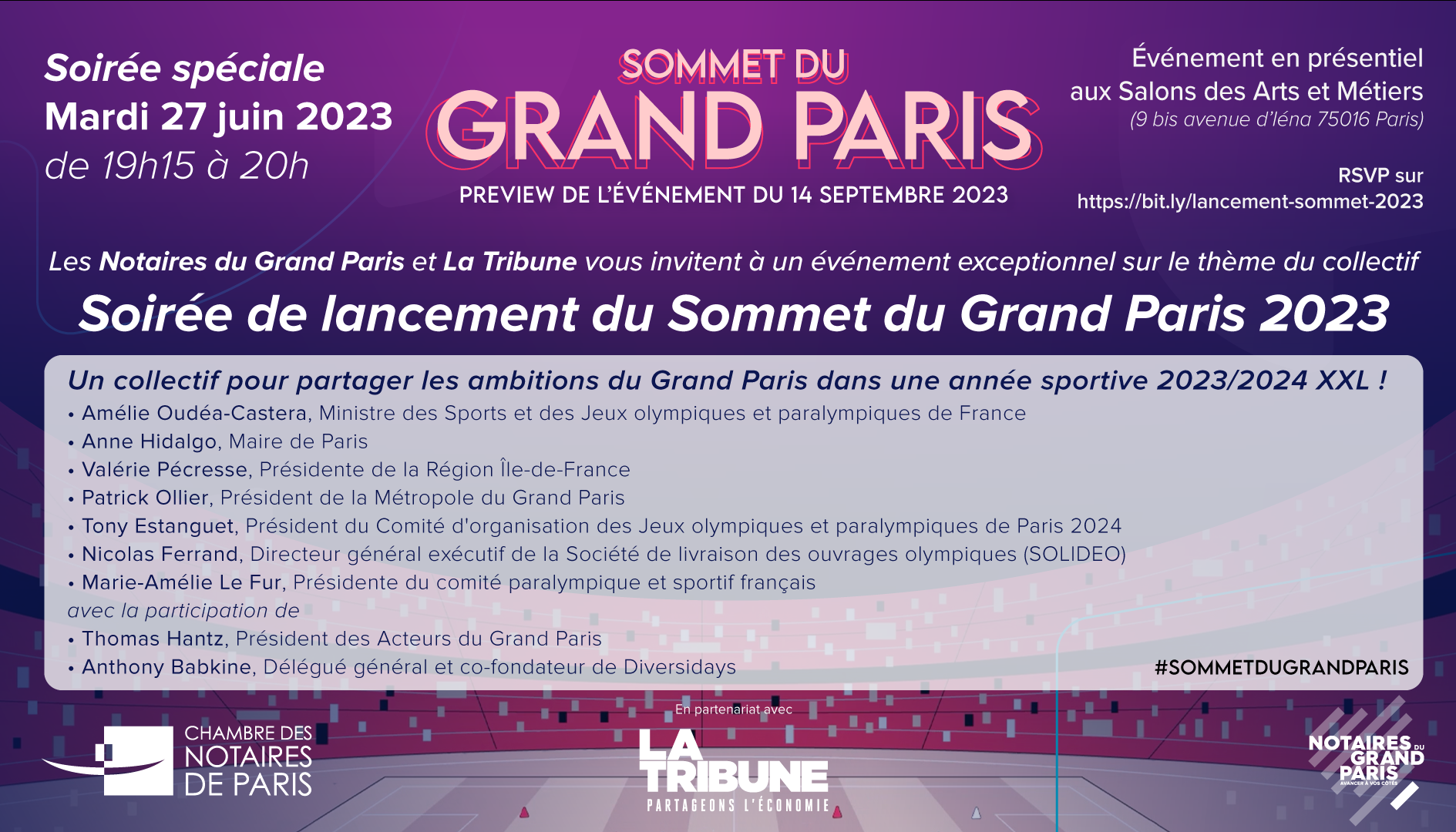 Soirée de lancement du Sommet du Grand Paris 2023