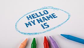 Image "Hello my name is"