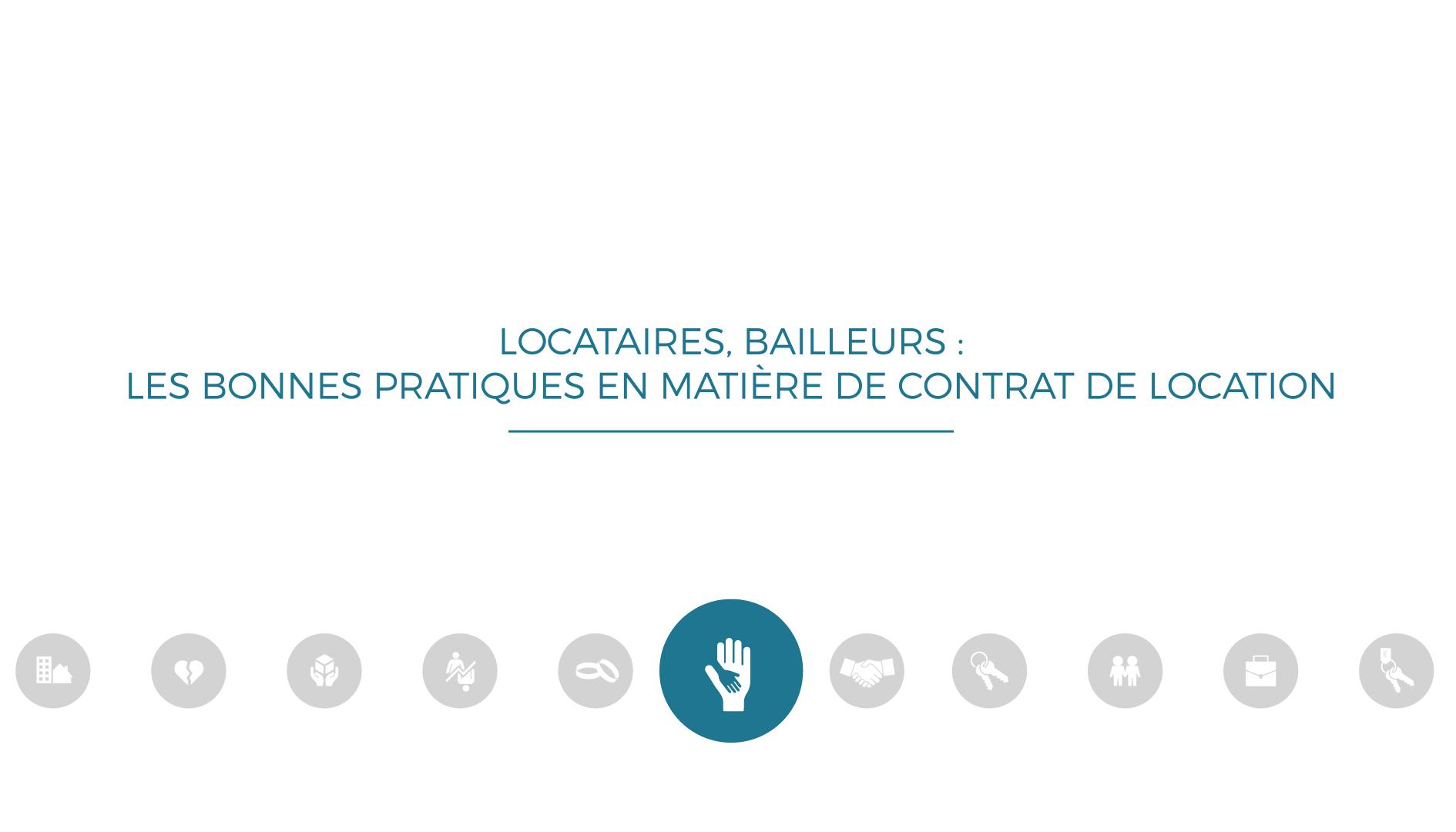 Locataires, bailleurs : les bonnes pratiques en matière de contrat de location